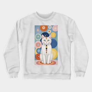 Hilma af Klint's Cat Kaleidoscope Crewneck Sweatshirt